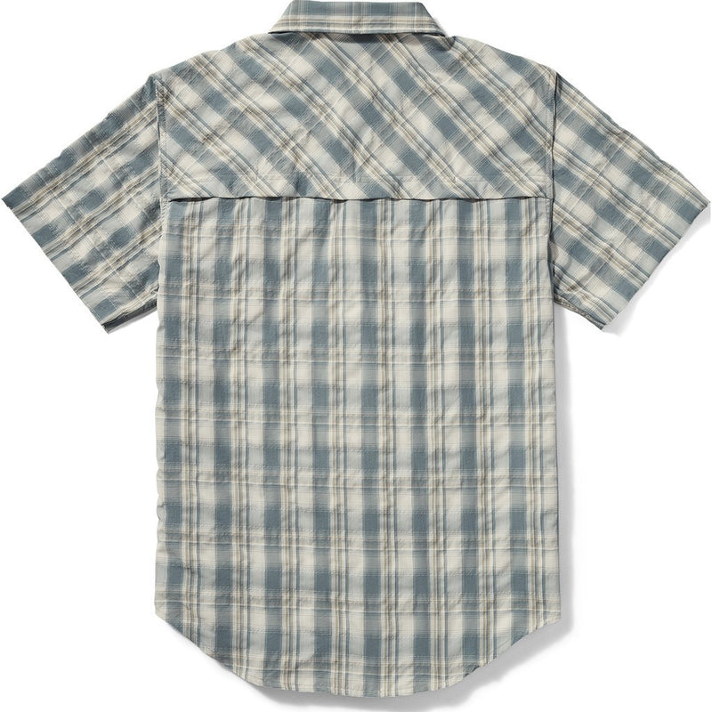 Filson Twin Lakes Short Sleeve Sport Shirt | Blue/White Moss Plaid 20008230 L