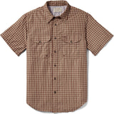 Filson Twin Lakes Short Sleeve Sport Shirt | Brick/Tan Plaid 20009879 M