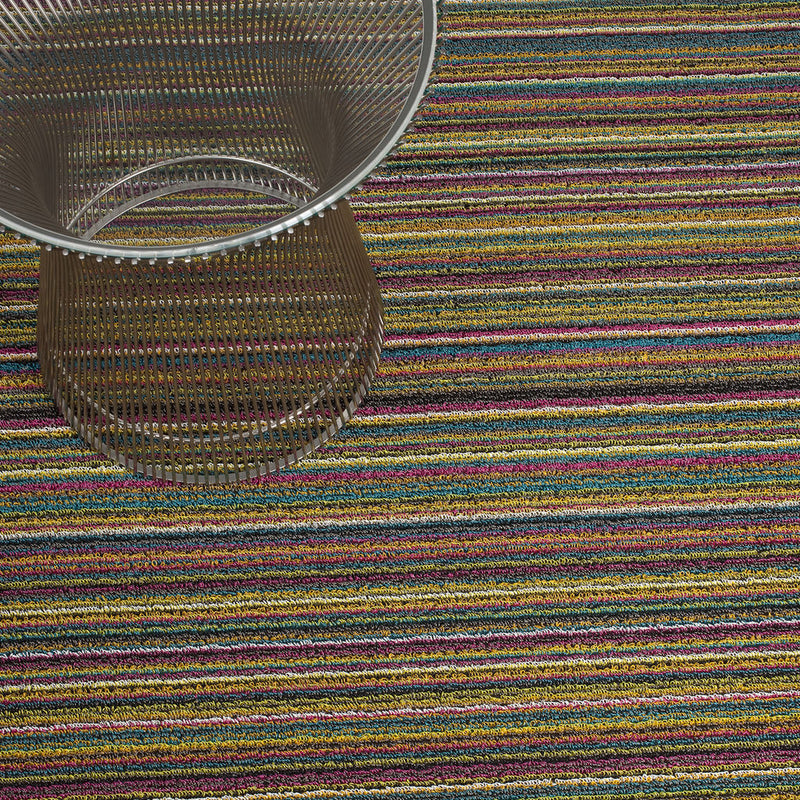 Chilewich Skinny Stripe Shag Mat |  Bright Multi - 200134-002