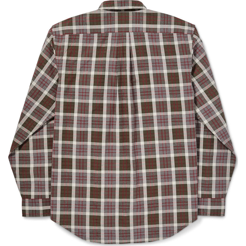Filson 100% Cotton Men's Sutter Sport Shirt With Extra Long Sleeve
