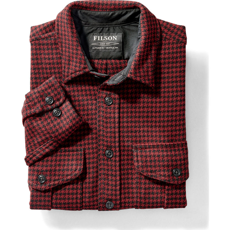 Filson Northwest Wool Shirt | Red/Black Houndstooth