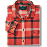 Filson Women's Scout Guide Shirt S | Red Black Cream 20049643