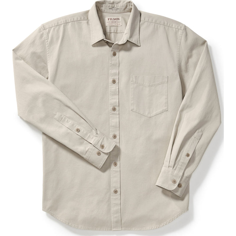 Filson 6.5 oz Chino Shirt | Light Gravel- 20067690--XL