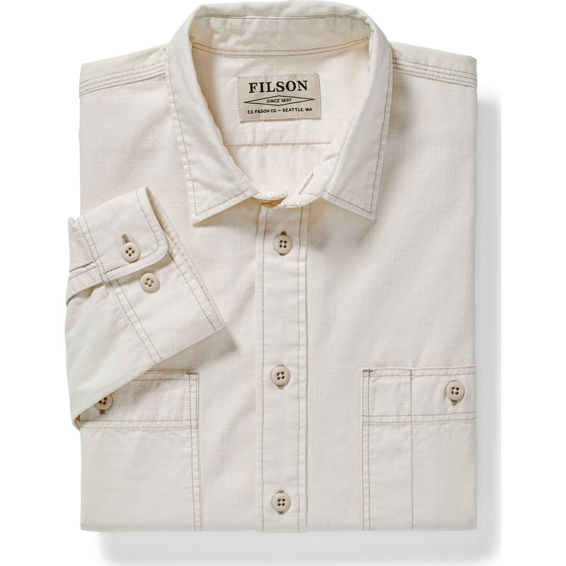 Filson 100% Cotton Men's Warden Chambray Work Shirt