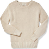 Filson Women's Lake Quinault Crewneck Sweater | Cotton L -Natural Clay Melange