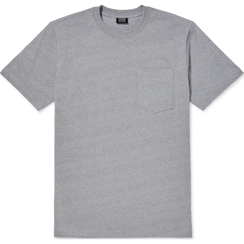 Filson Short Sleeve Outfitter Solid One Pocket T-Shirt | Grey Heather- 20086528--XXL