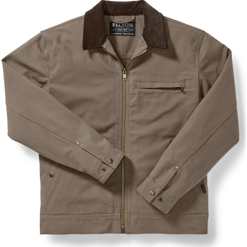 Filson Panama Weave 100% Cotton Men's Tacoma Work Jacket - Dark Mushroom