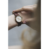 Void VO3P Round Petite Watch | Gold/Light Brown/White