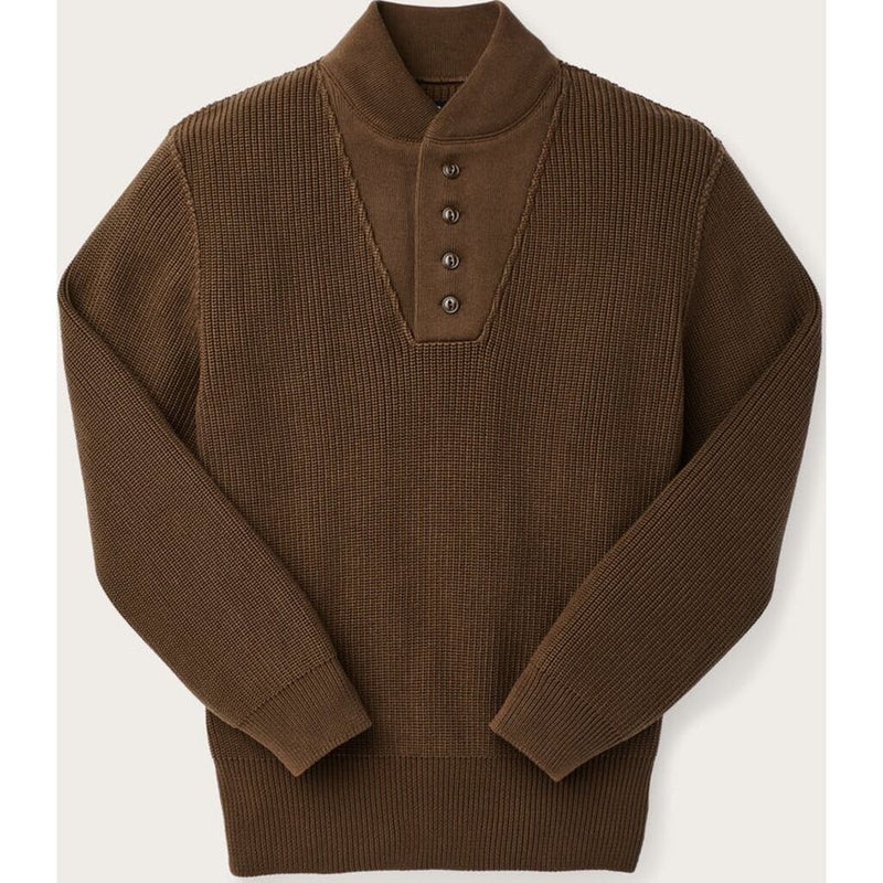 Filson Cotton Henley Guide Sweater | Olive