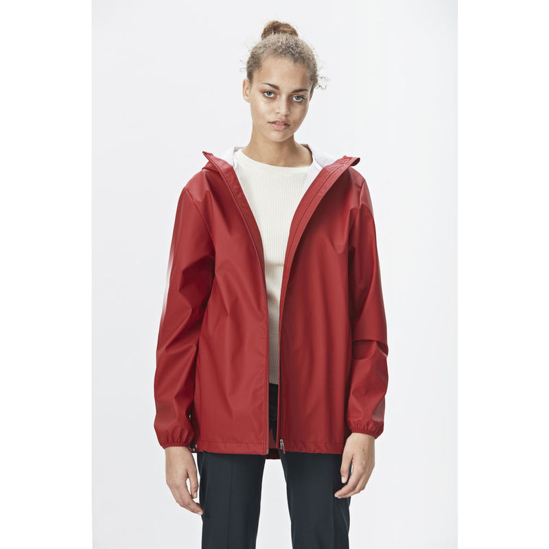RAINS Waterproof Base Jacket | Scarlet