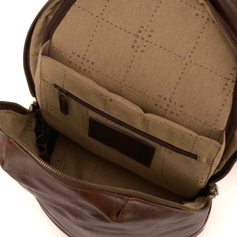 Moore & Giles Brennan Rucksack | Titan Milled Brown