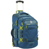 Granite Gear Cross Trek 22L Wheeled Duffel with Removable Backpack | Bleumine/Blue Frost/Neolime