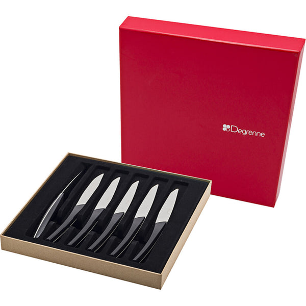 Degrenne Quartz Steak Knives Set of 6 | Carbone
