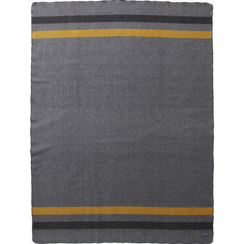 Faribault Foot Soldier Military Wool Blanket | Gray/Gold/Black 2081 64" x 90"