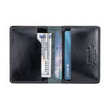 Hello Nomad Shell Cordovan Leather Wallet | Black