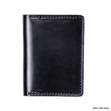 Hello Nomad Shell Cordovan Leather Wallet | Black