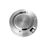 Mondaine Official Swiss Railways Magnet Clock 50mm | Aluminum Brushed/White Dial