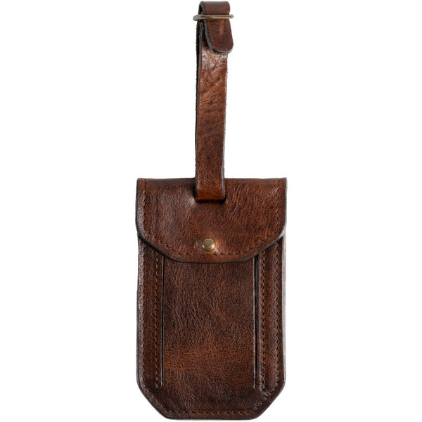 Moore & Giles Luggage Tag | Titan Milled Brown