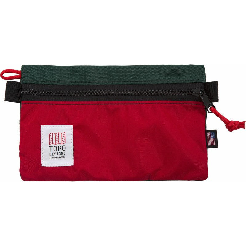 Topo Designs Accessory Bags | Forest/Red Small