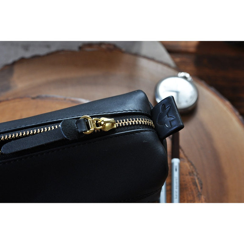 Kiko Leather Stationary Organizer | Black 213