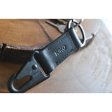 Kiko Leather Key Hook Fob | Black 216blk