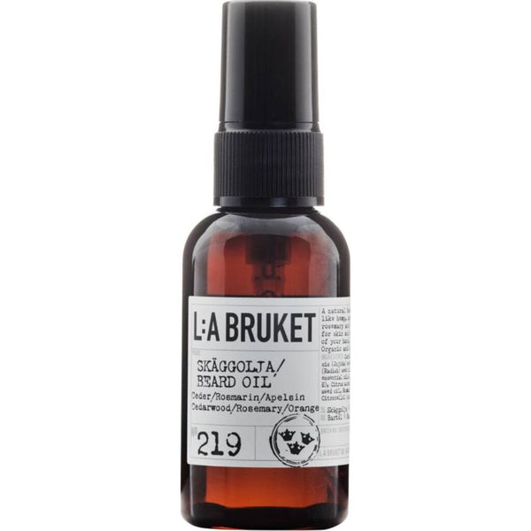 L:A Bruket No 219 Beard Oil 60 ml | Cedarwood/Rosemary/Orange