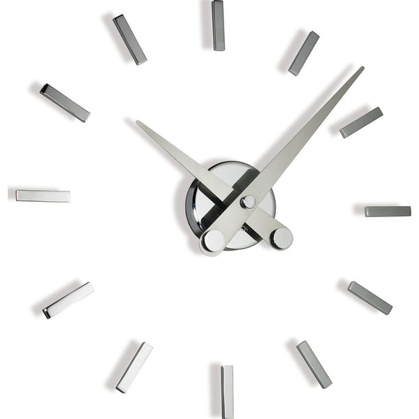 Nomon Puntos Suspensivos 12 Wall Clock | Steel/Chromed Brass
