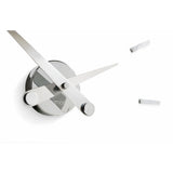Nomon Puntos Suspensivos 12 Wall Clock | Steel/Chromed Brass