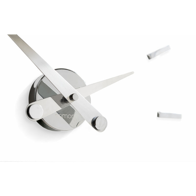 Nomon Puntos Suspensivos 12 Wall Clock | Steel/Chromed Brass