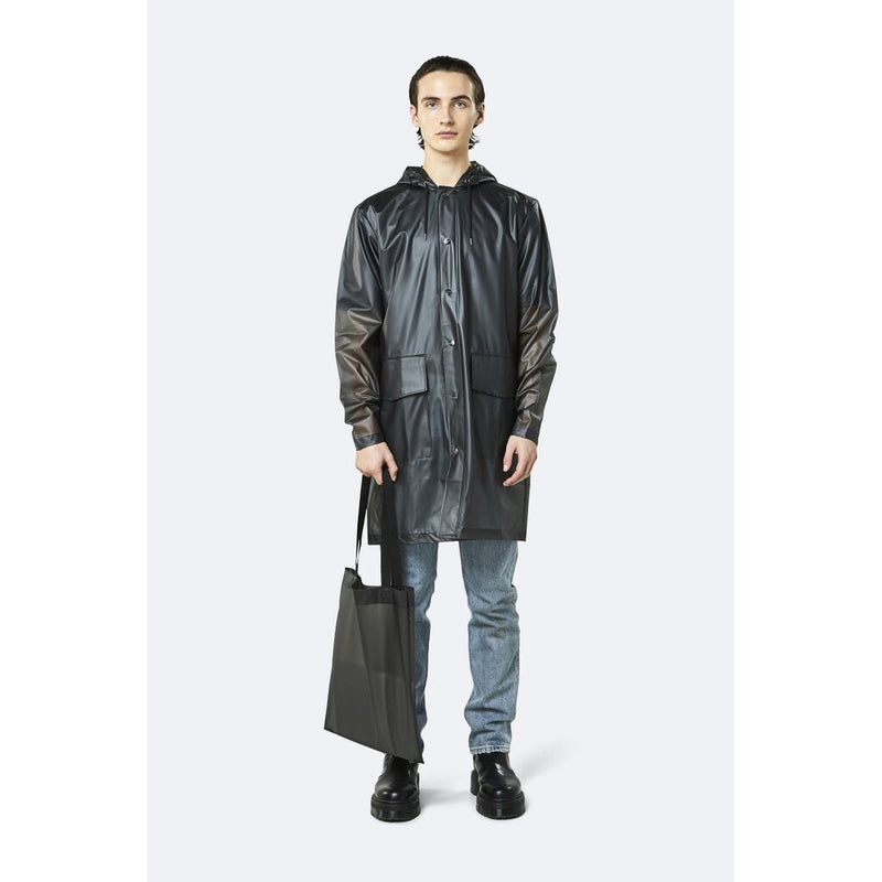 Rains Waterproof Transparent Shopper Bag | Foggy Black
