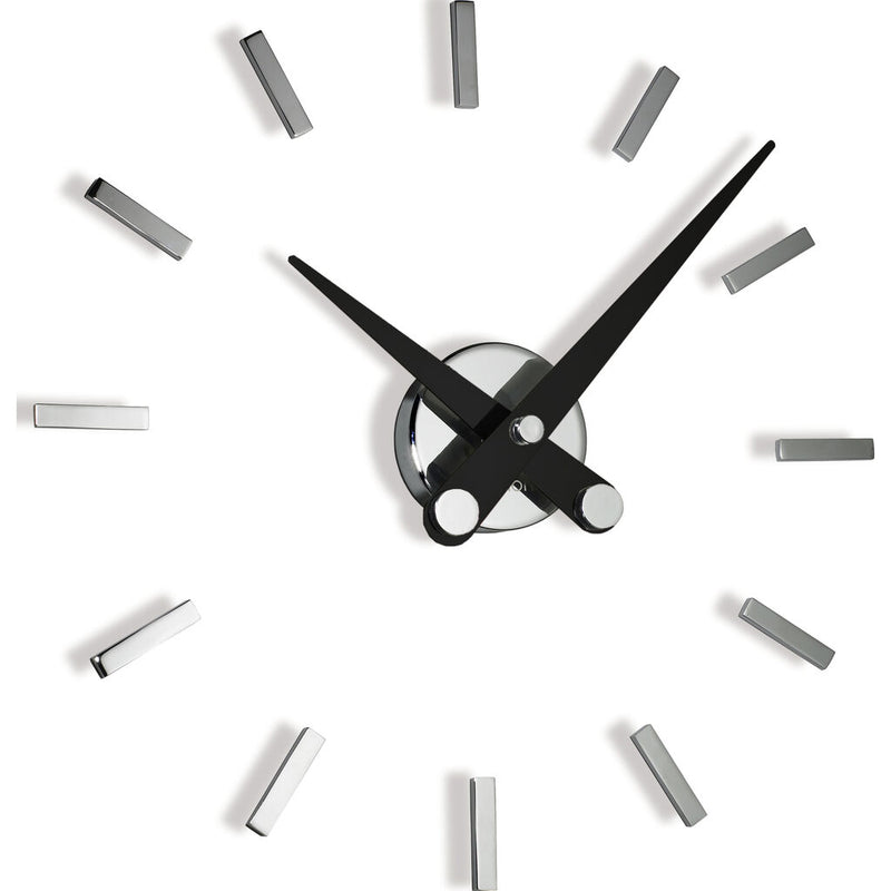 Nomon Puntos Suspensivos 12 Wall Clock | Steel/Chromed Brass