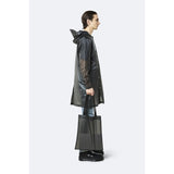 Rains Waterproof Transparent Shopper Bag | Foggy Black