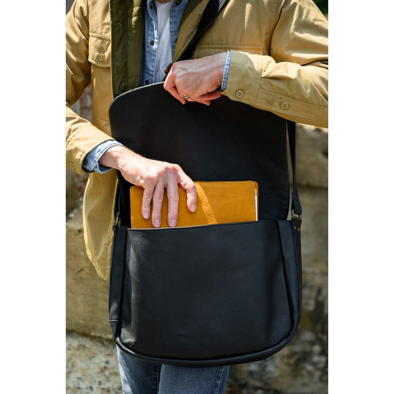 Moore & Giles Reclaimed Messenger | Heirloom Black