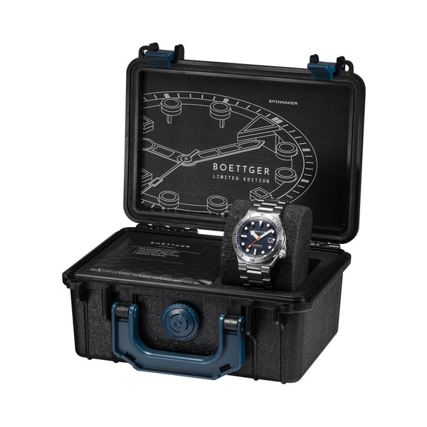 Spinnaker Boettger SP-5083-22 Watch Automatic | Blue/Steel 