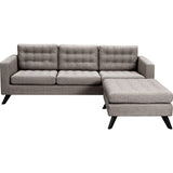 NyeKoncept Mina Sofa Set | Black/Aluminium Gray 223375-C