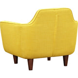 NyeKoncept Agna Armchair | Walnut/Papaya Yellow 223388-B