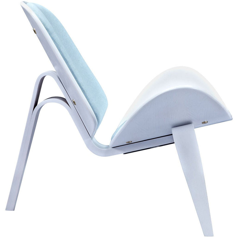 NyeKoncept Shell Chair | White/Glacier Blue 224431-A