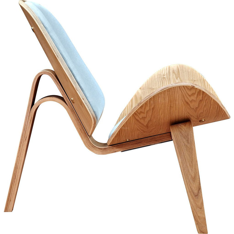 NyeKoncept Shell Chair | Natural/Glacier Blue 224431-C