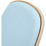 NyeKoncept Shell Chair | Natural/Glacier Blue 224431-C