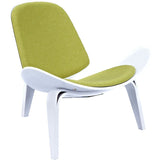 NyeKoncept Shell Chair | White/Avocado Green 224432-A
