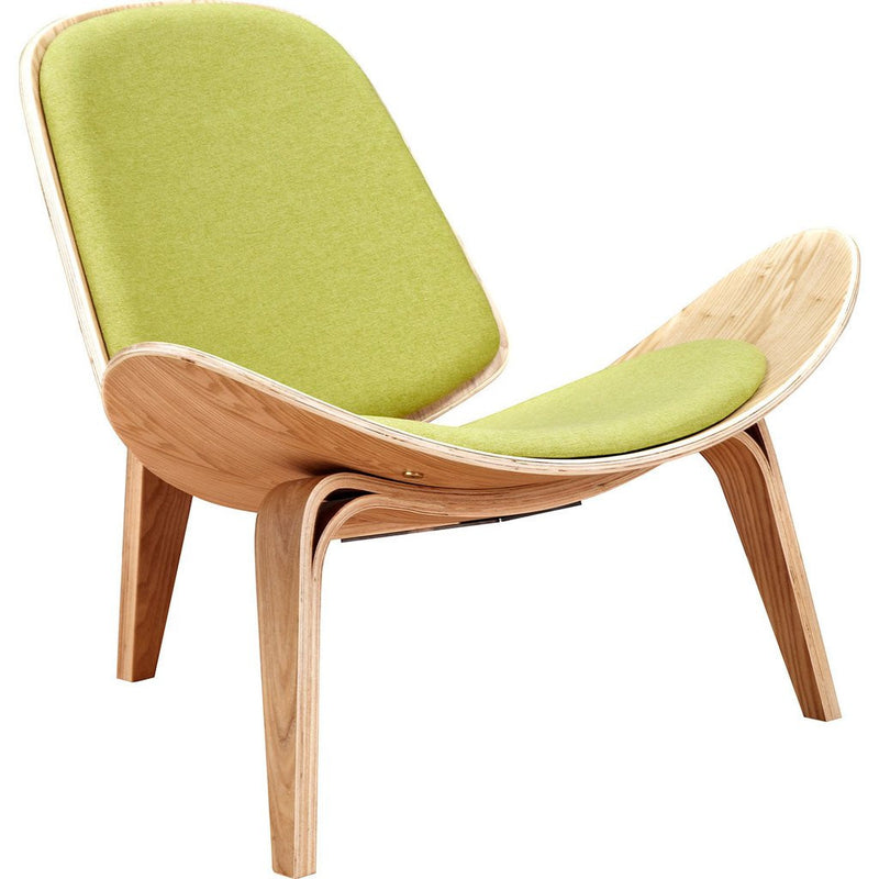 NyeKoncept Shell Chair | Natural/Avocado Green 224432-C