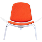 NyeKoncept Shell Chair | White/Retro Orange 224433-A