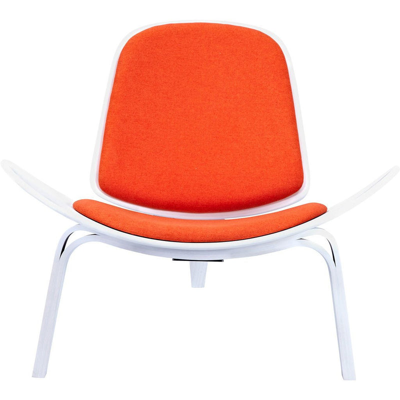 NyeKoncept Shell Chair | White/Retro Orange 224433-A
