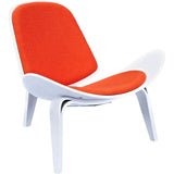 NyeKoncept Shell Chair | White/Retro Orange 224433-A