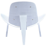 NyeKoncept Shell Chair | White/Retro Orange 224433-A