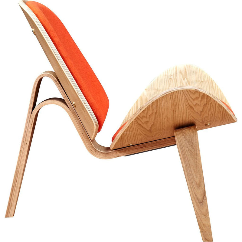 NyeKoncept Shell Chair | Natural/Retro Orange 224433-C