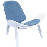 NyeKoncept Shell Chair | White/Dodger Blue 224434-A