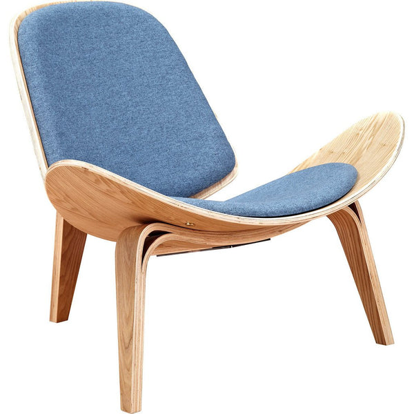 NyeKoncept Shell Chair | Natural/Dodger Blue 224434-C