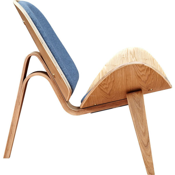 NyeKoncept Shell Chair | Natural/Dodger Blue 224434-C