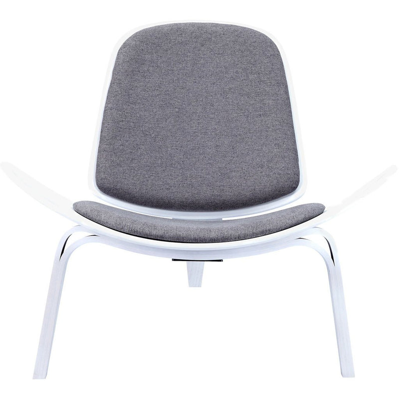 NyeKoncept Shell Chair | White/Steel Gray 224435-A